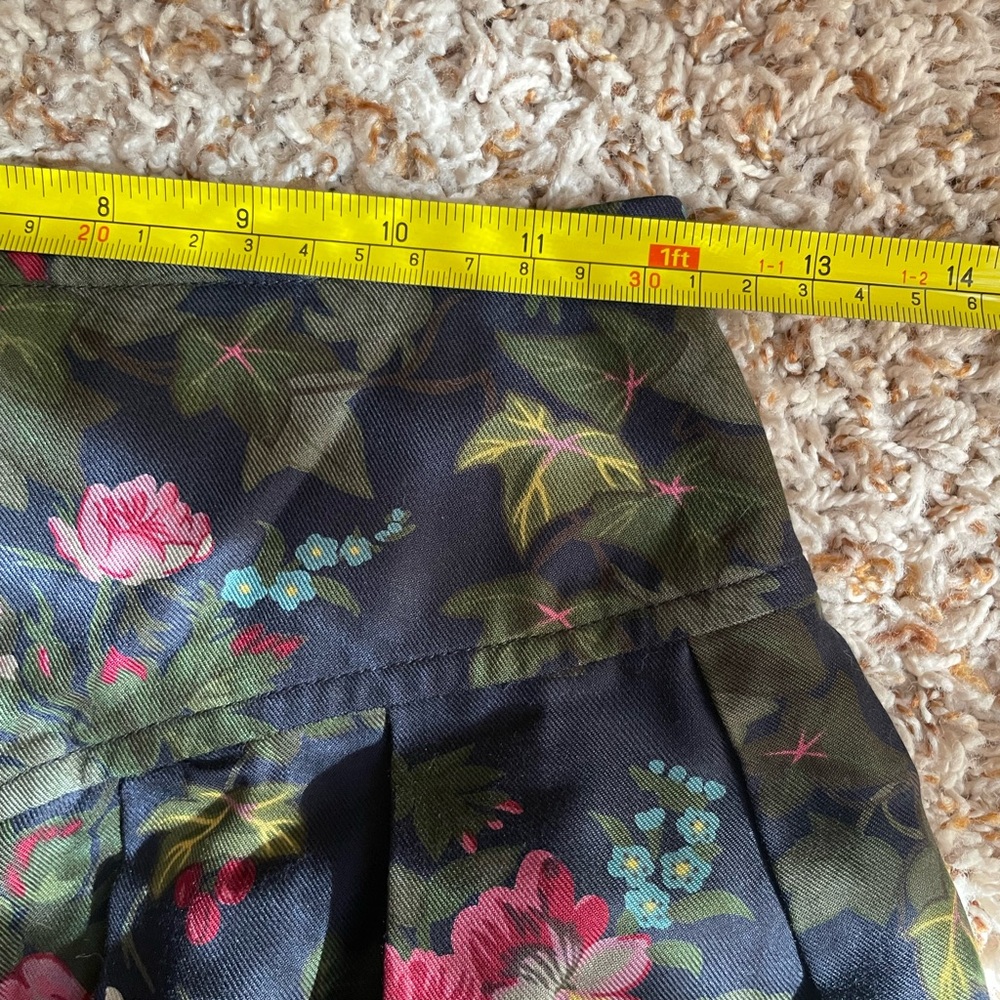 Herman Geist Vintage Floral Pleated Skirt with Pockets - Picture 7 of 9